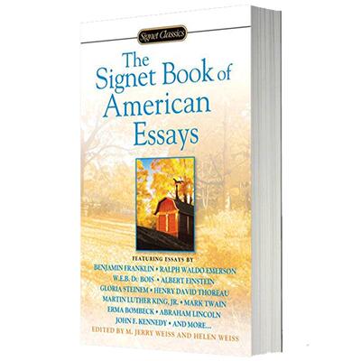 美国经典短文集 The Signet Book of American Essays 英文原版小说 进口英语文学书籍