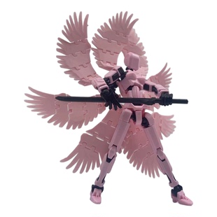 火热拼装天使人偶dummy幸运13迷你版可动关节正品黑科技益智玩具