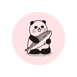 有熊浸透印章 马上有钱咖啡奶茶摸鱼熊猫 圆柄原创光敏印章