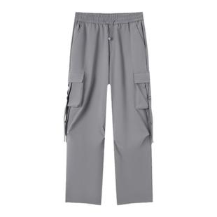 森马休闲裤女阔腿工装裤时尚高街女生冬季降落伞裤百搭长裤子潮流