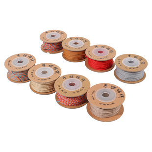 1mm手搓棉线藏式文玩线绳菩提手串编织线盘缠编绳流苏diy串珠配件