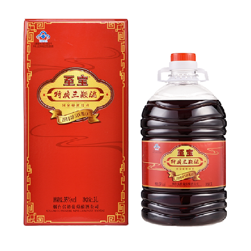 张裕至宝特质三鞭酒3L 桶装35度保健酒