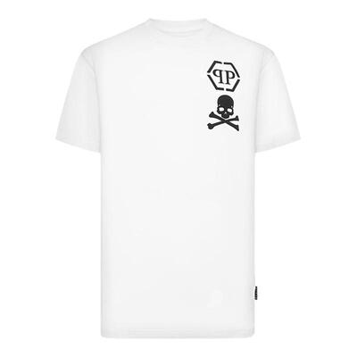 PHILIPP PLEIN 男士Skull&Bones V领短袖T恤