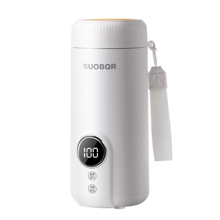 苏泊烧水杯电炖煮热便携式宝宝外出加热泡奶保温可控温电热水杯