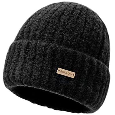 美拉德色系毛线帽秋冬时尚百搭