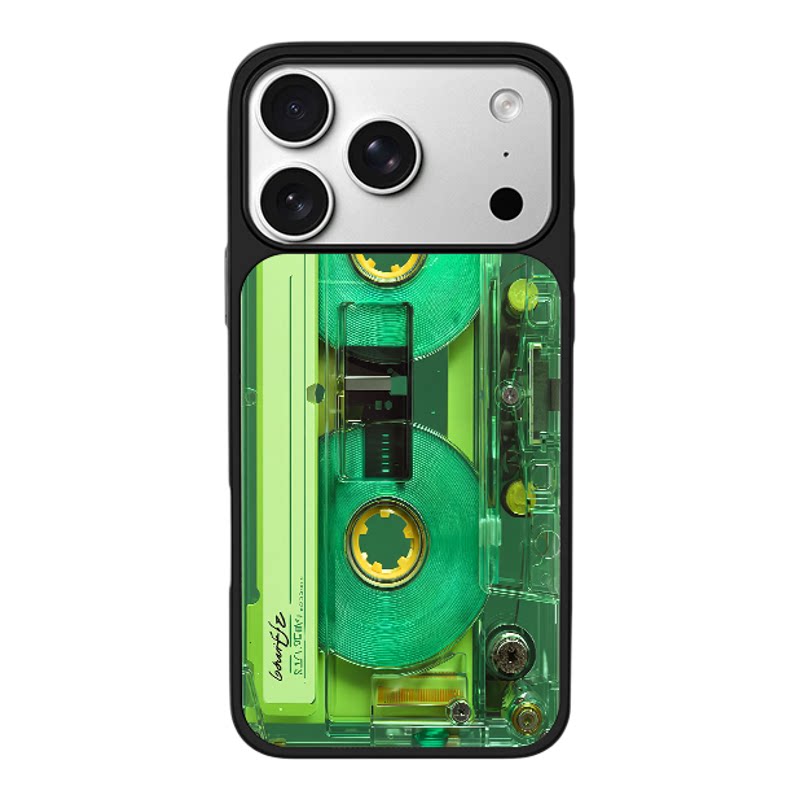 复古怀旧磁带适用于苹果17promax新款手机壳iPhone air/16pro/15plus14玻璃13pro小众手机套12男女冰感防摔11