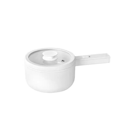 olayks立时电煮锅2L小白锅家用电火锅宿舍学生多功能小型电锅炒锅