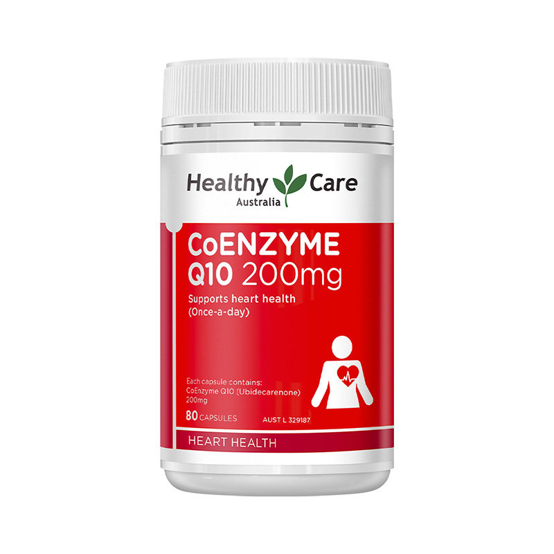 【自营】澳洲Healthy Care辅酶Q10高能瓶200mg*80粒 呵护心脏正品