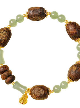 宫里上新天然奇楠沉香手链