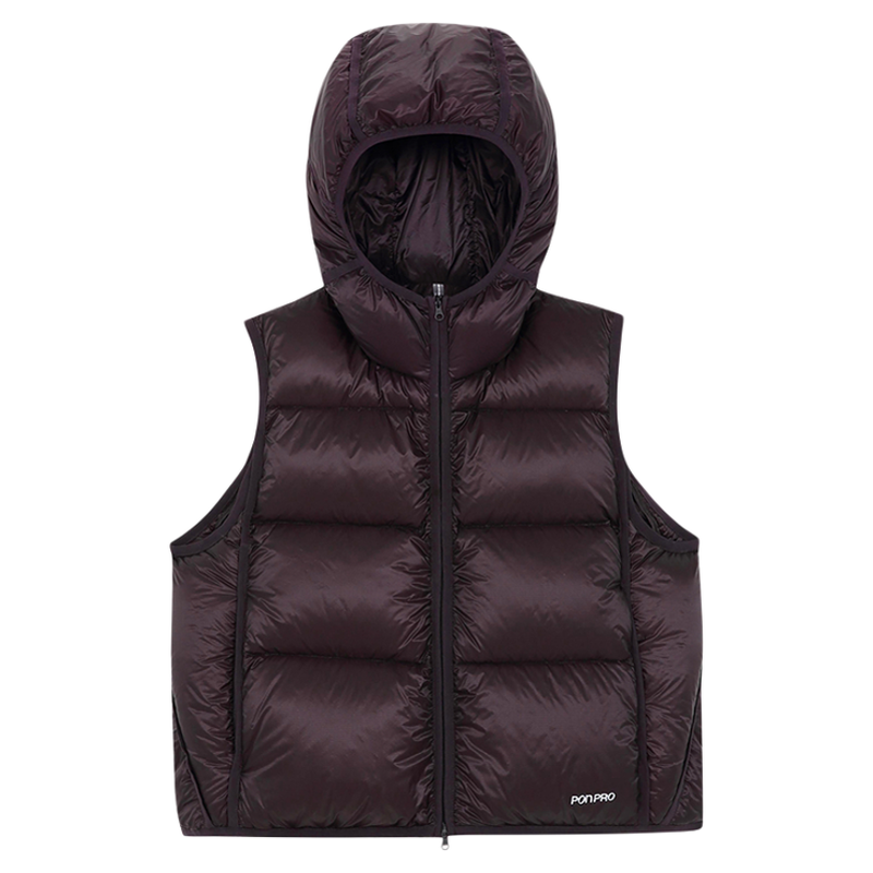 【25秋季新品】UPON PRO轻户外白鹅绒马甲量感羽绒马甲女绗线鹅绒