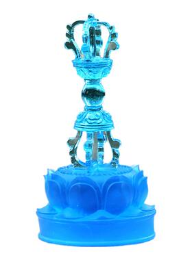 琉璃金刚降魔杵法器佛具摆件居家客厅佛堂寺庙桌面摆放佛前供奉