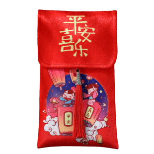 红包袋2026新款宝宝红包儿童生日满月压岁挂绳万元布艺通用红包封