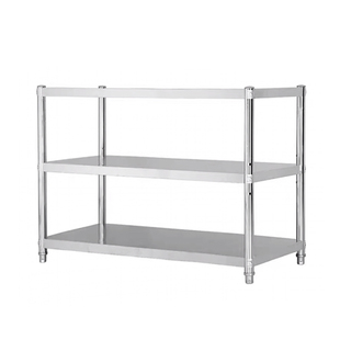 不锈钢置物架落地多层小货架厨房架子桌面分层家用小型矮收纳层架