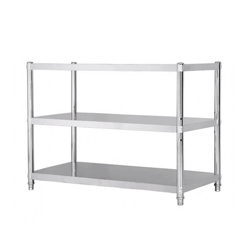 不锈钢置物架落地多层小货架厨房架子桌面分层家用小型矮收纳层架