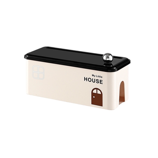 【排插收纳盒】中古风插线板插座数据线充电器整理理线器收纳神器