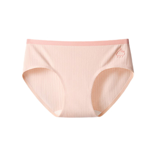 雅鹿内裤女士纯棉100全棉a类抗菌少女生款中腰无痕三角裤2026新款