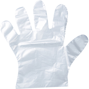 一次性PE手套1000只200鑫义和吃鸡爪即弃可接触食品极盒装厨房薄