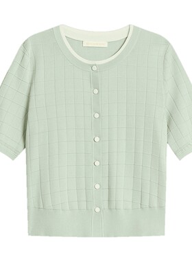 珂思夏季100桑蚕丝针织开衫