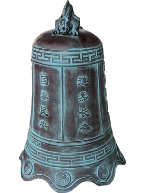 纯铜钟雕塑寺院户外落地雕塑摆件