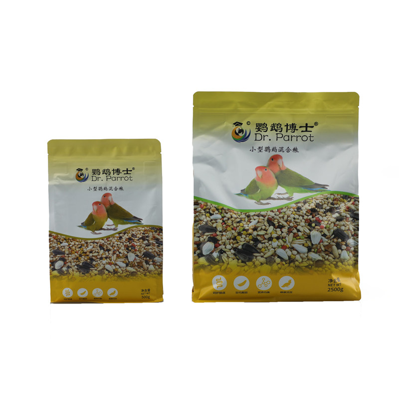 鹦鹉博士中小型鹦鹉带壳饲料小太阳和尚坚果混合鸟粮食凯克滋养丸