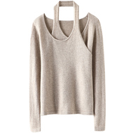 启超高端100%纯山羊绒衫