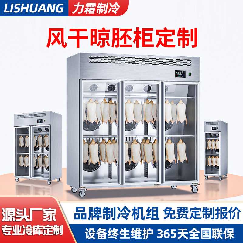 晾鸭柜商用风干晾胚柜乳鸽烧腊烧鸭烤鸭吹干烘干机冷藏柜保鲜冷藏