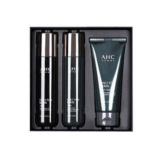 韩国ahc男士水乳套装三件套ach男生洗面奶护肤品礼物官方正品男友
