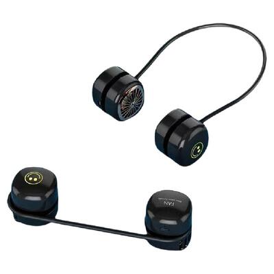 【正品】大风力新型挂脖风扇冰爽