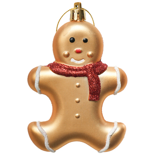 圣诞节装饰韩国出口圣诞树挂件创意姜饼人小熊铃铛吊坠christmas