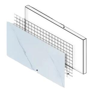 spc石晶墙板仿大理石瓷砖石晶板卫生间淋浴房专用护墙板防水防火