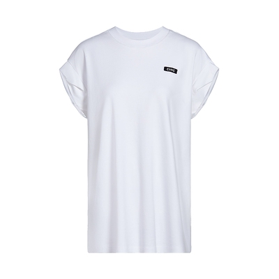 FIVE PLUST恤女短袖中长款宽松上衣套头衫直筒纯棉女春夏