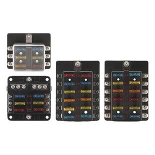 汽车保险盒电瓶取电器改装电源接线盒分线器船游艇插片式保险丝座