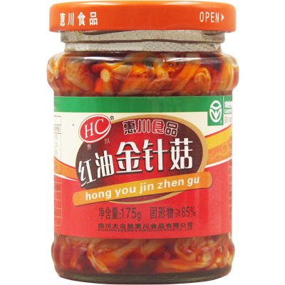 惠川罐装红油金针菇开味下饭菜