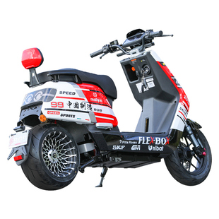 倍特红牛72v5000瓦片150码外卖长跑王高速电摩踏板成人电动摩托车