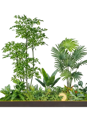 仿真绿植高级感逼真南天竹造景