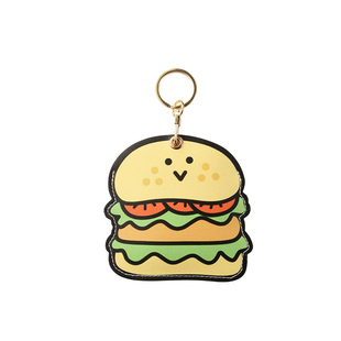 卡通汉堡薯条校园饭卡公交卡套工厂牌工作证羊城通幼儿园接送卡套