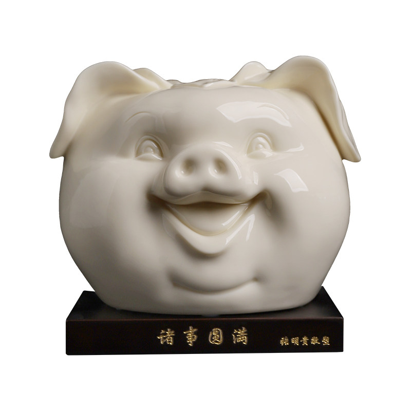 张明贵大师作品陶瓷诸事圆满摆件