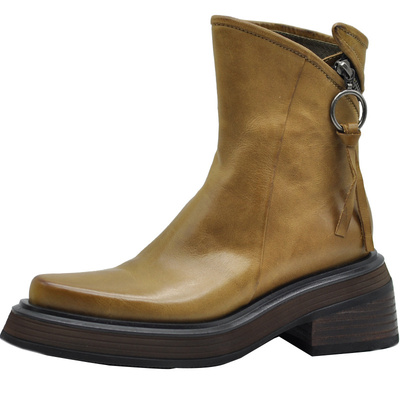 artmu阿木头层牛皮厚底马丁靴