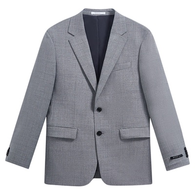 ZIOZIA春季弹性编织面料商务简约纯色正装西服外套ZSB11104C