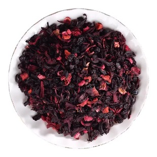 景区同款花果茶朗姆覆盆子花茶500g樱桃玫瑰蓝莓浆果茶厦门水果茶