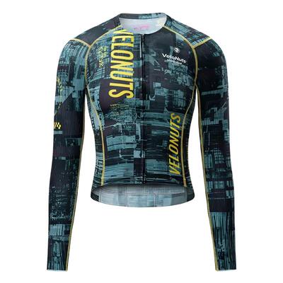 VNS小骷髅夏季透气女长袖骑行服