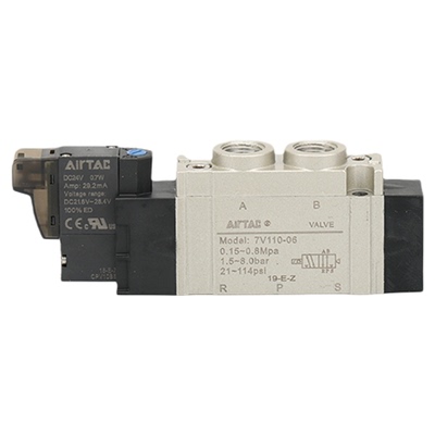 原装亚德客电磁阀7V0510-M5 7V110-06 7V210-08 24V 220V 050/200