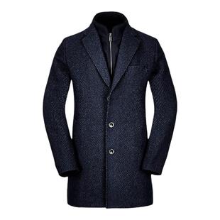 MClimited-CLA 意大利面料 商政男士高端羊毛大衣 夹棉保暖 195
