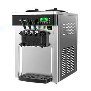 lecon/乐创 商用冰淇淋机台式雪糕机 小型全自动奶浆甜筒冰激凌机