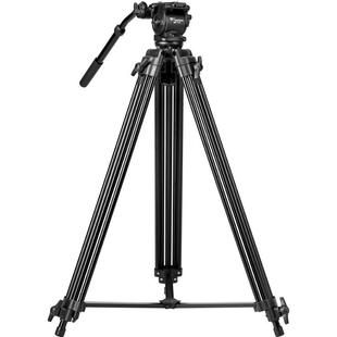 伟峰WF718摄像机单反三脚架1.8米专业影视云台摄影三角架液压阻尼滑轮适用于索尼佳能尼康相机摄像机录像支撑
