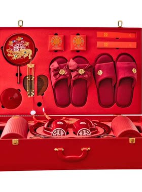 婚庆女方陪嫁物品娘家嫁妆套装