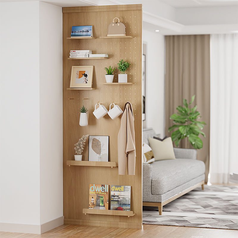 洞洞板屏风隔断置物架定制金属衣架隔断板墙玄关客厅卧室进门遮挡