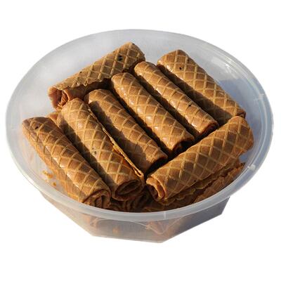 米花红糖鲜鸡蛋卷老式美食