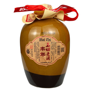 丰年玉田老酒38度475ml唐山特产gb10781浓香型酒坛装白酒纯粮食酒