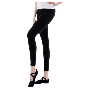 红雨舞蹈裤九分裤舞蹈服芭蕾舞裤形体练功裤女紧身裤健美操体操裤